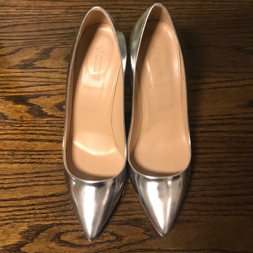 J.Crew Everly Mirror Metallic Pumps size 9